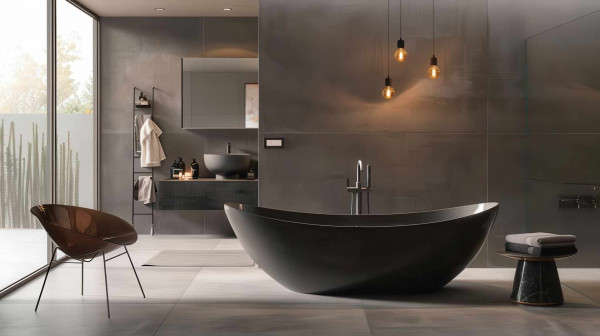 Salle de bain à Le Tour-du-Parc